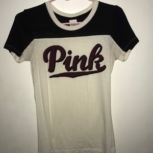 pink brand short sleeve t shirt
